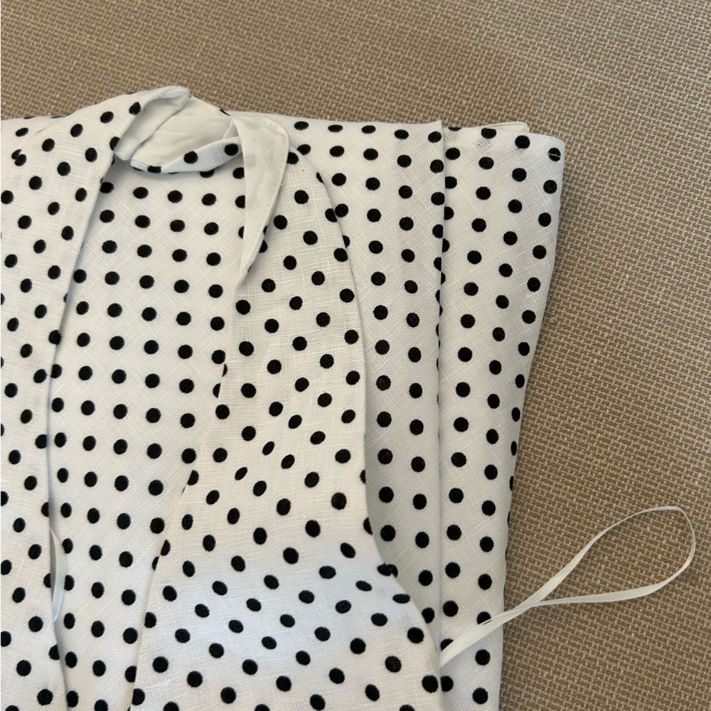 BEST Reformation Delilah Linen Maxi Dress Eclipse Dot Polka Dot Vacation Halter - Picture 5 of 11